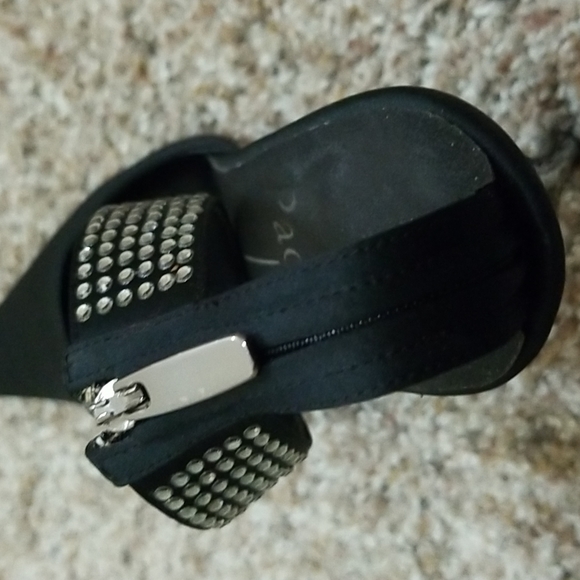 Paolo Black Satin Shoes - Picture 8 of 15